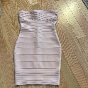KatiejNYC Strapless Pink Dress size large